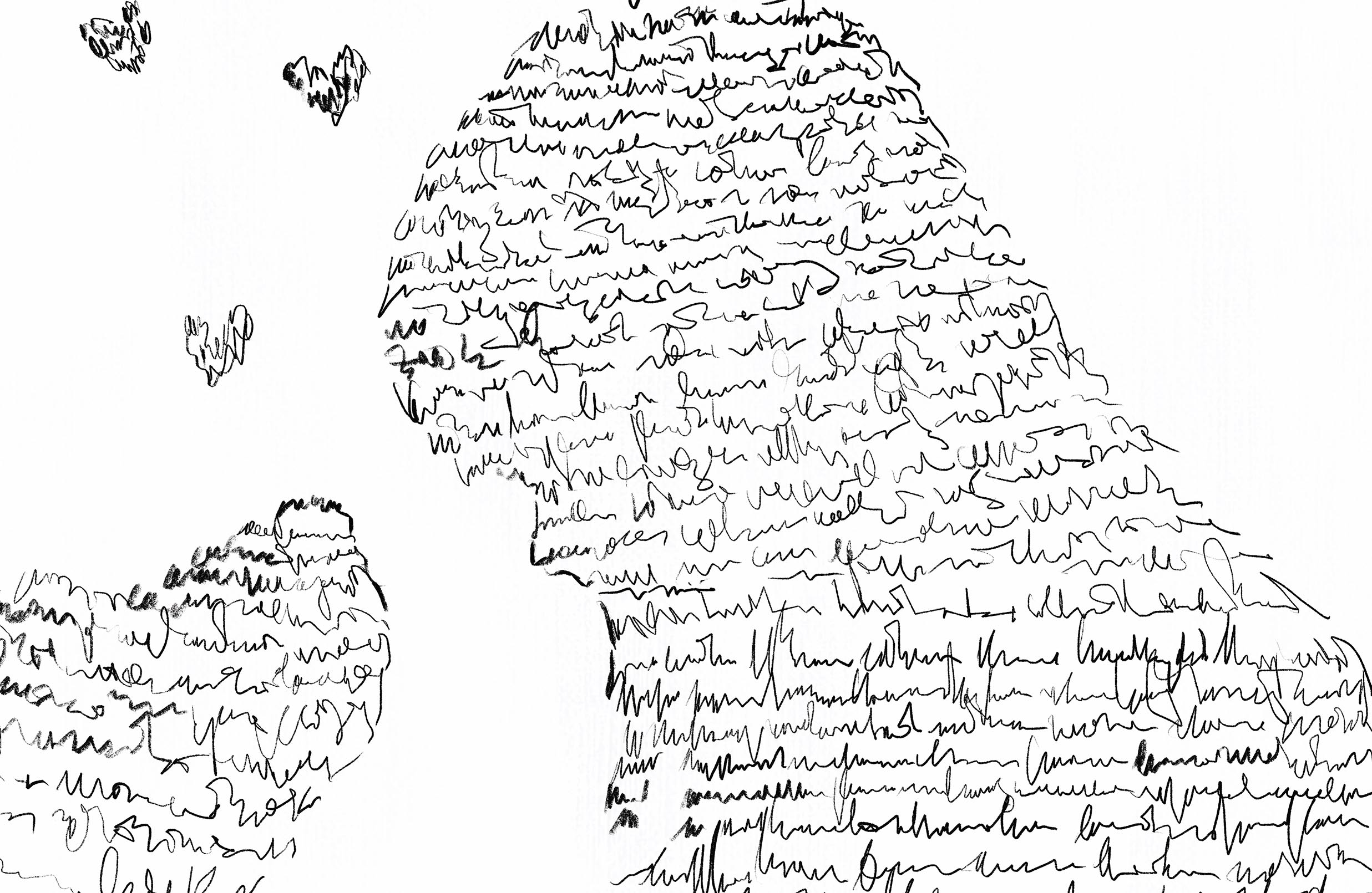 Best friend-black and White-detail