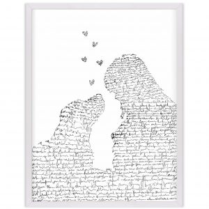 Girl and Dog - Black & White