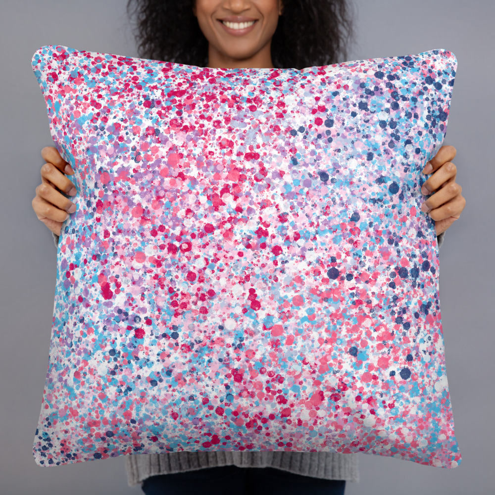 colorful art mom pillow