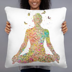 Watercolor Yoga Pillow Case-id02