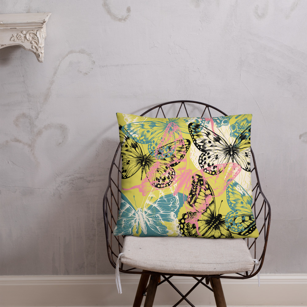 colorful pillow decor