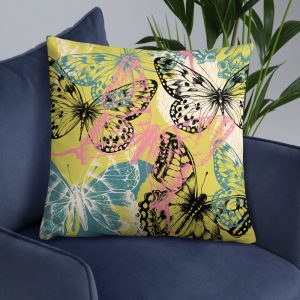 Colorful Butterflies Pillow Case