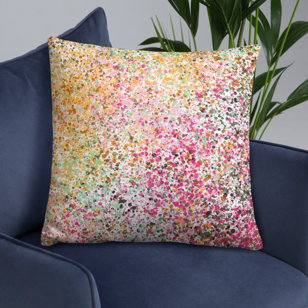 colorful art cushion cover
