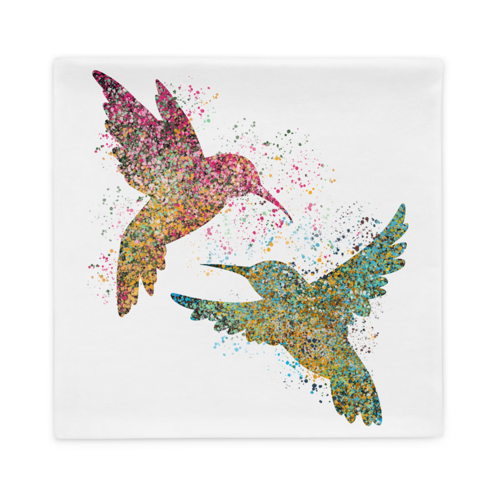 art mocking bird pillow cover