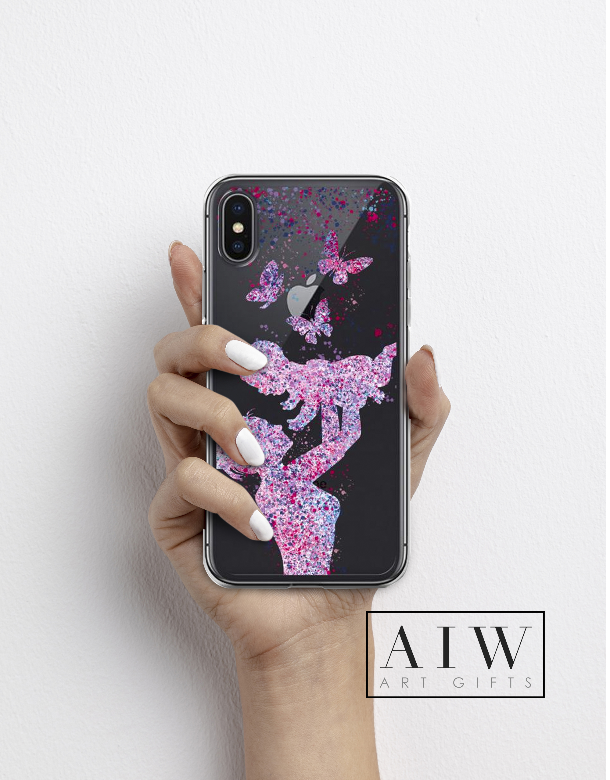 mom and baby phone case