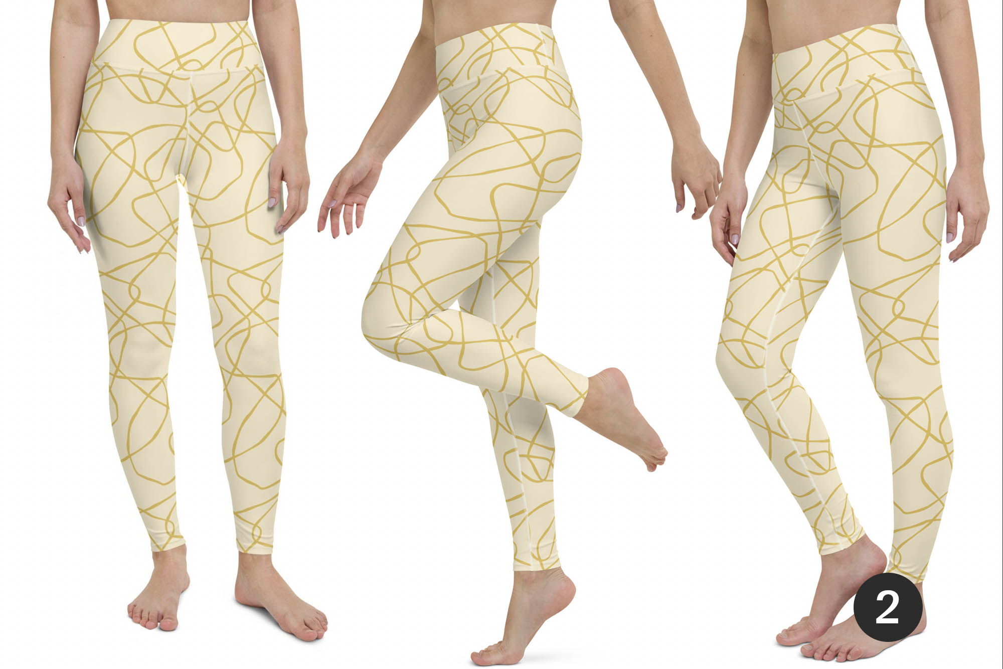 yellow art legging by aiw l