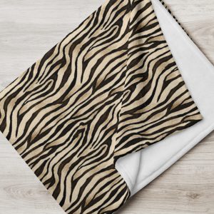 Tiger Skin Throw Blanket -ID01