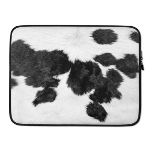 Cow Skin Fur Print Laptop Sleeve