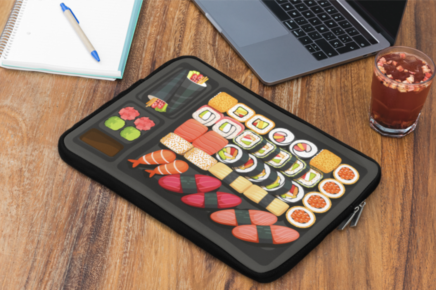 Cute sushi laptop case