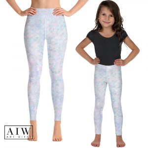 Mom and kid Quiet Pastels Yoga Leggings