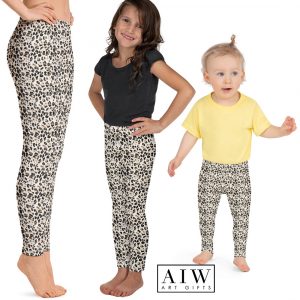 Leopard skin print mom and me legging