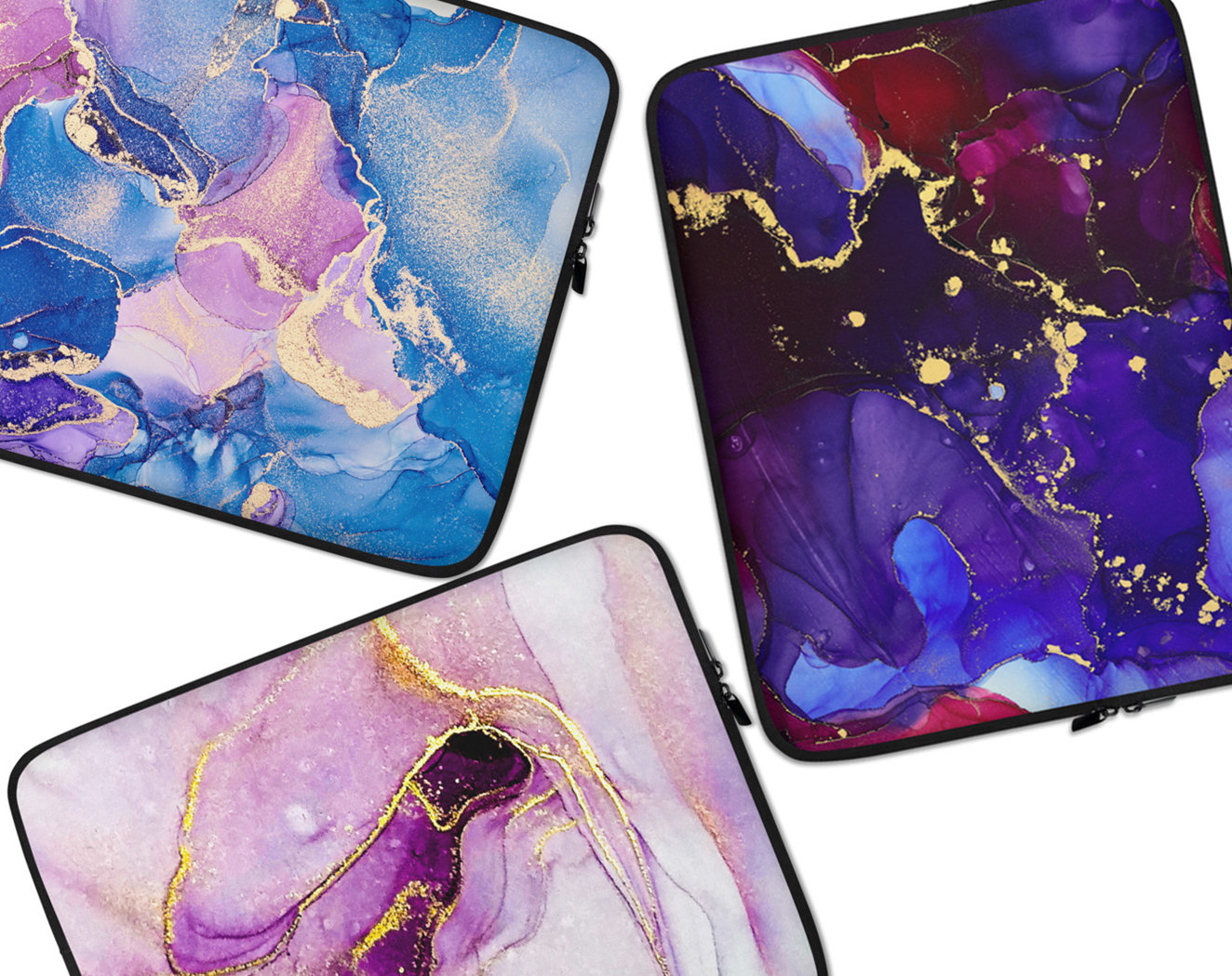 laptop sleeve marble abstract art