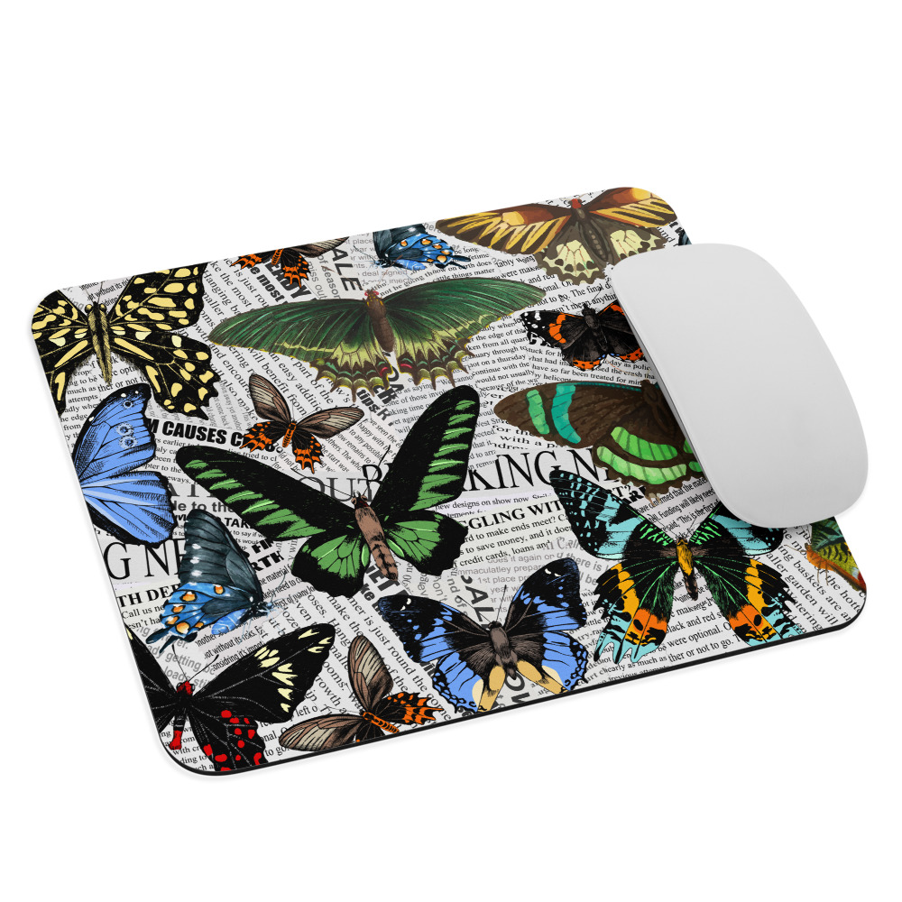 butterfly mouse pad