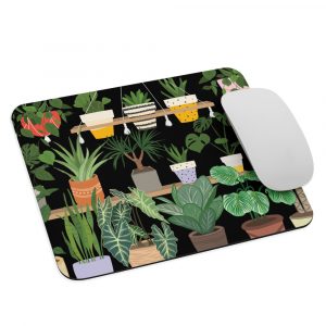 Green Pot Plants Mouse pad
