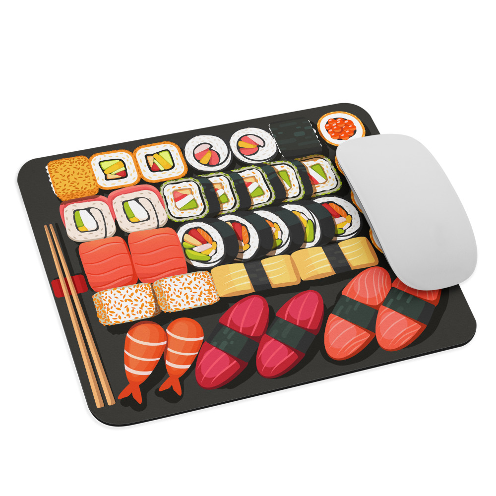 sushi food mouse pad