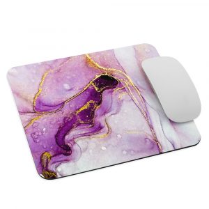 Pink Purple Waves With Gold mouse pad-id05