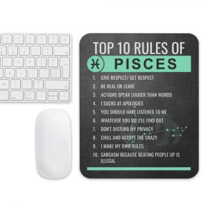 Zodiac Top 10 Rules Mouse Pad