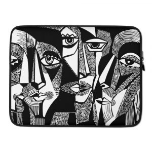 modern abstract laptop sleeve