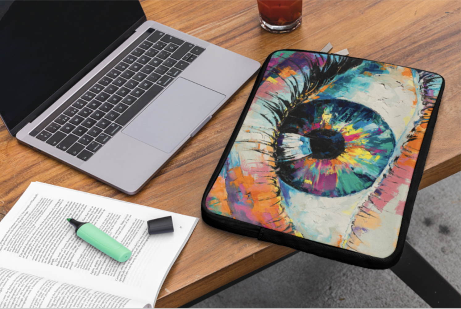 oil painting art laptop sleeve