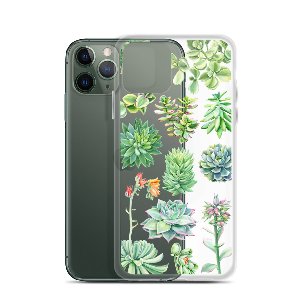 succulents plan clear iphone case