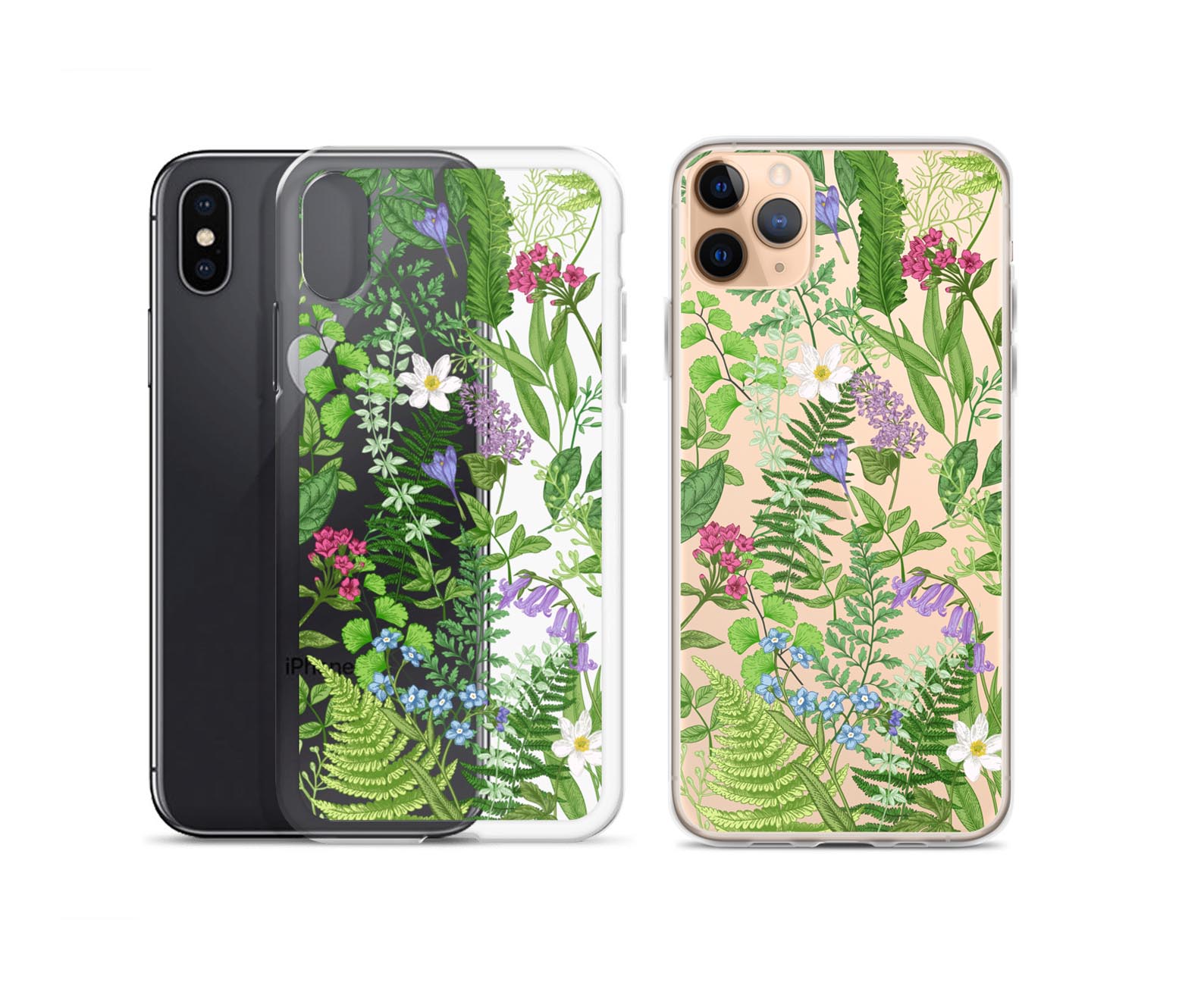 Clear green and wild flower