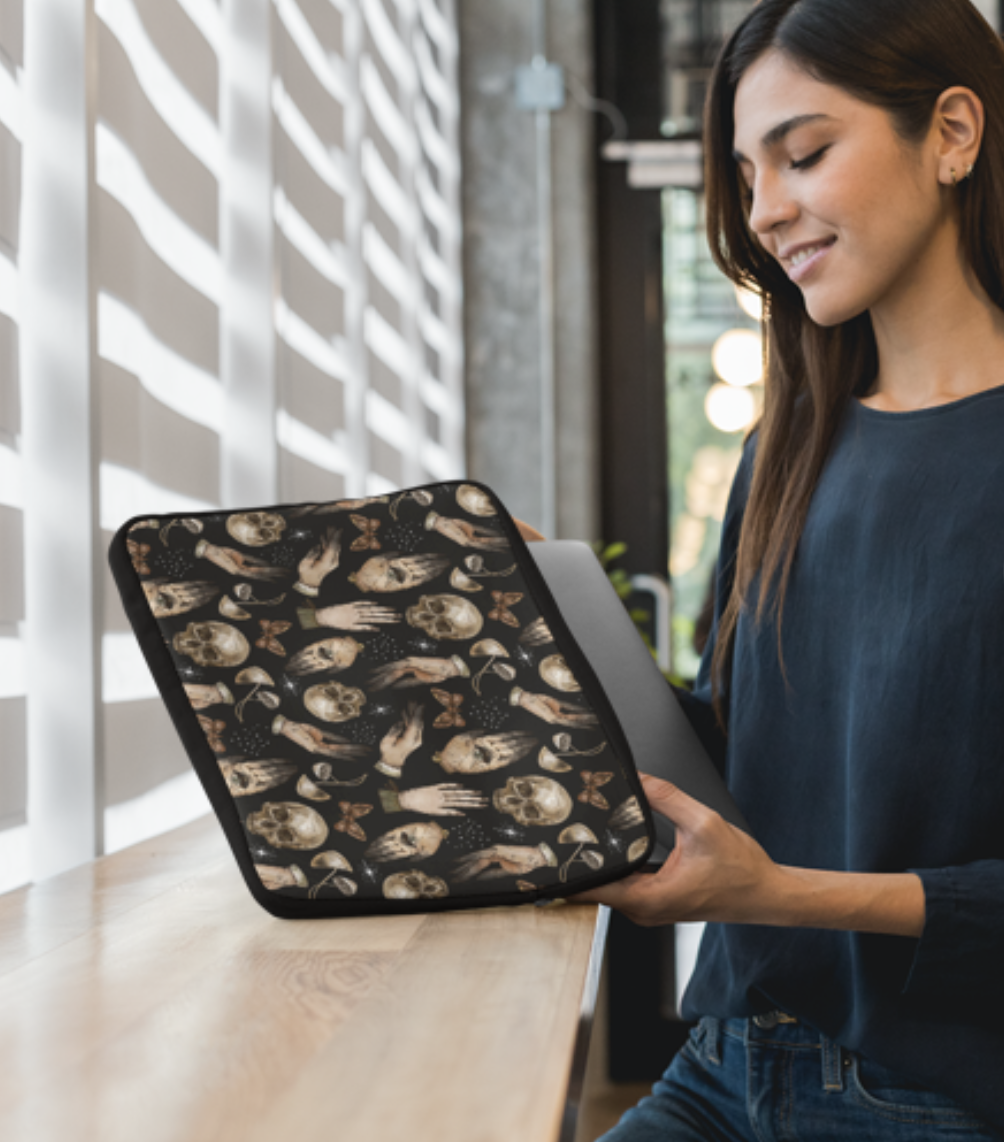 Cottagecore art laptop sleeve