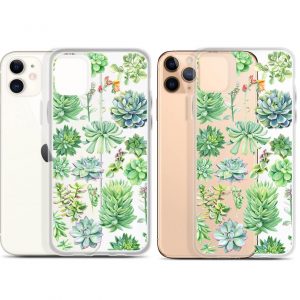 Clear succulent plant iPhone Case