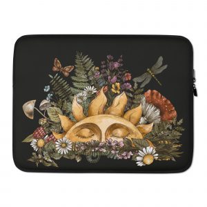 The sun with wild flowers Laptop Sleeve