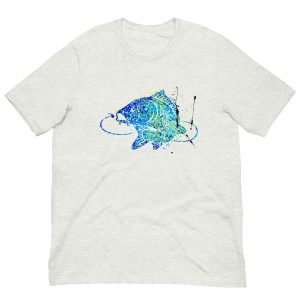 watercolor colorful carp fish Tshirt