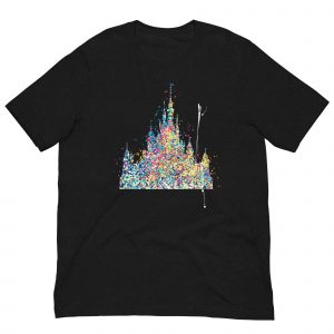 Disney Castle watercolor art Unisex t-shirt