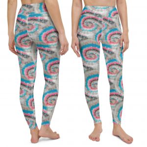 Colorful Swirled tie dye Yoga Leggings