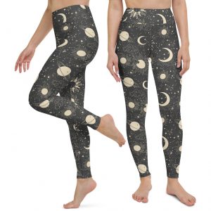 Moon and Sun Zodiac Yoga Leggings