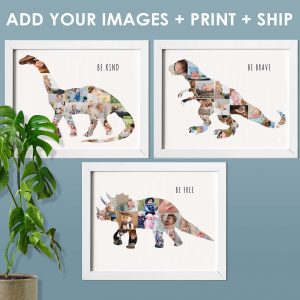 Personalised Dinosaurs Art print
