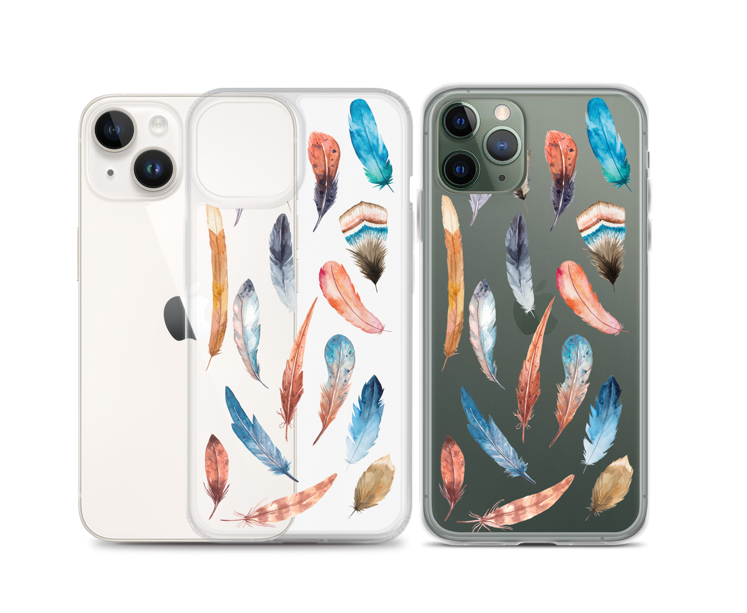 feather boho phone case