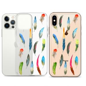 Boho feather Clear Case for iPhone®