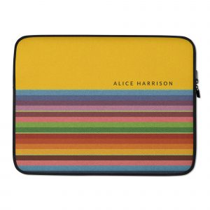Personalized Ethnic Mexican pattern with colorful stripes Laptop Sleeve ID03
