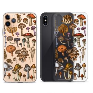 Vintage Mushroom Clear Case for iPhone® ID01