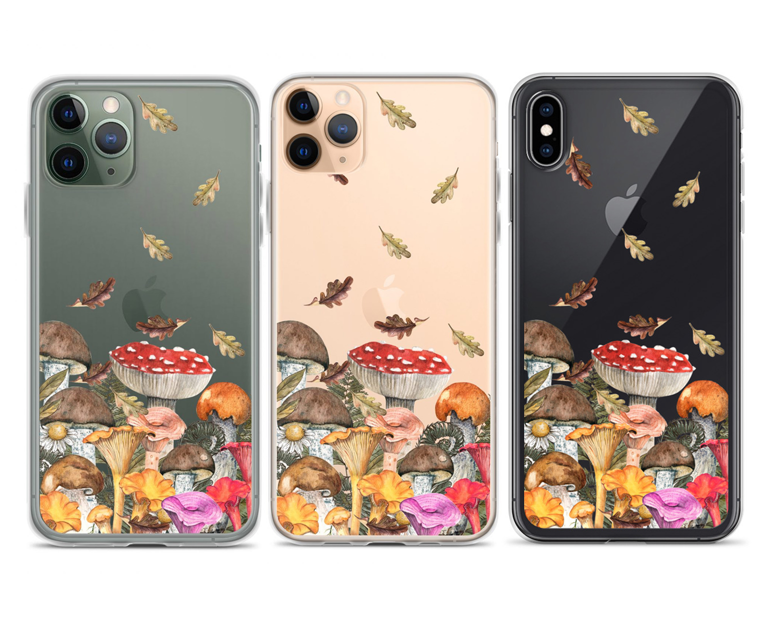 mushroom art phone case