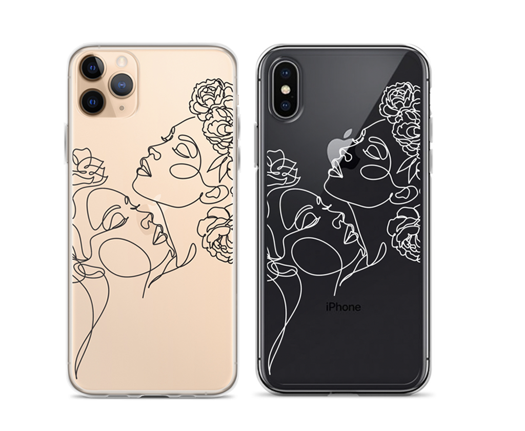 two girl artt phone case