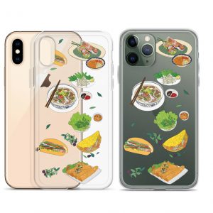Traditional Vietnam food clear iPhone case