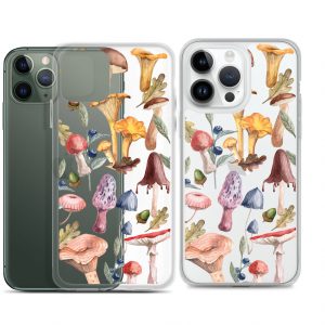Water-colour Mushroom Clear Case for iPhone®