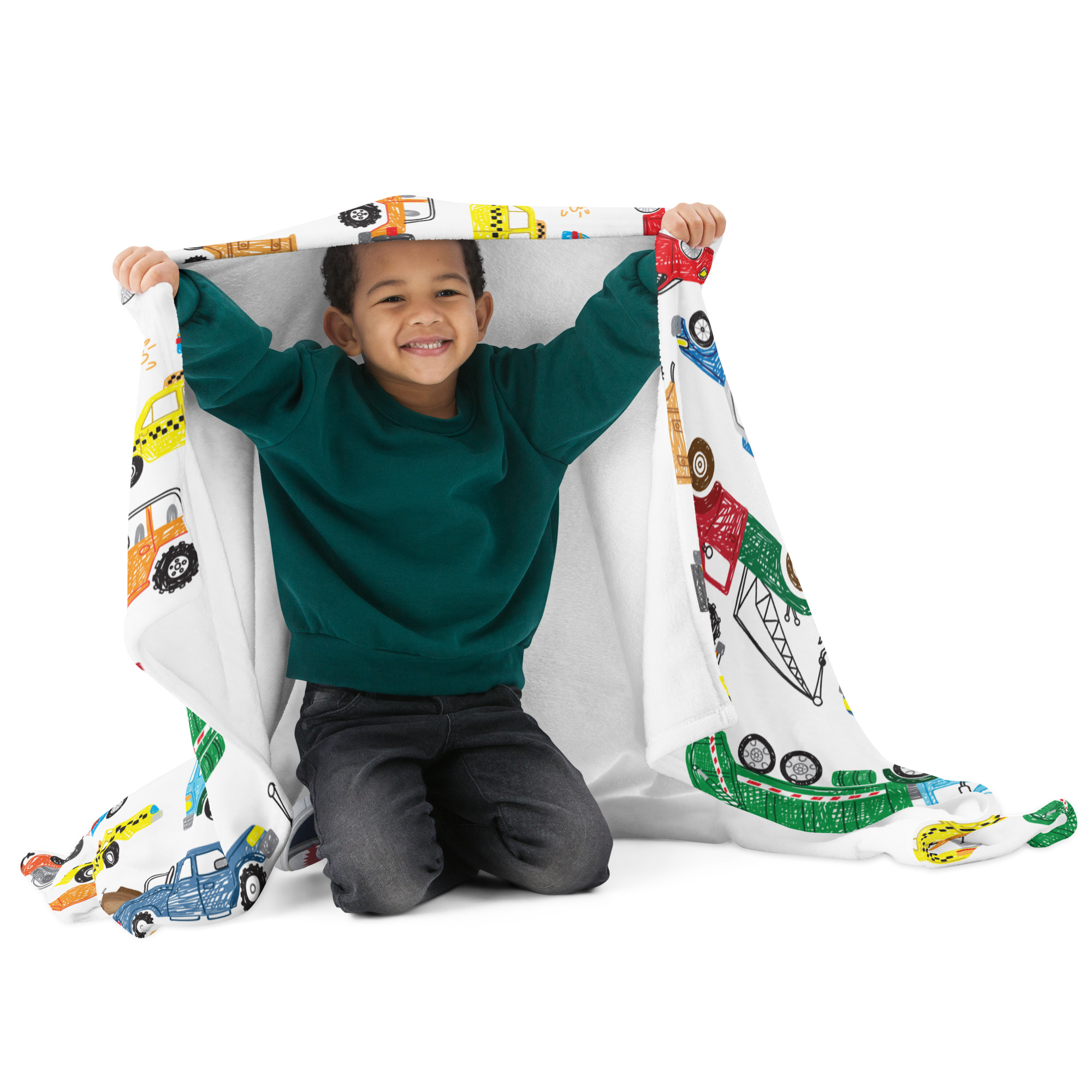 Cute racers blanket for kid