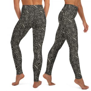 madhubani kalamkari Yoga Leggings