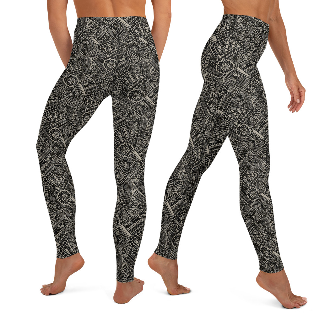 abstract art legging