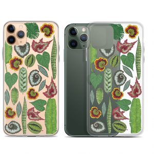 Tropical Leaf Clear Case for iPhone®