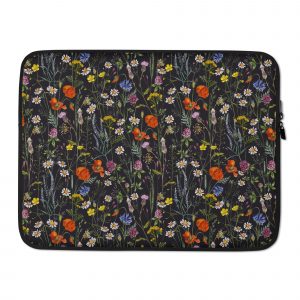 Meadow Wild Flower Laptop Sleeve