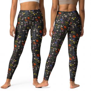 Autumn Floral Yoga Leggings
