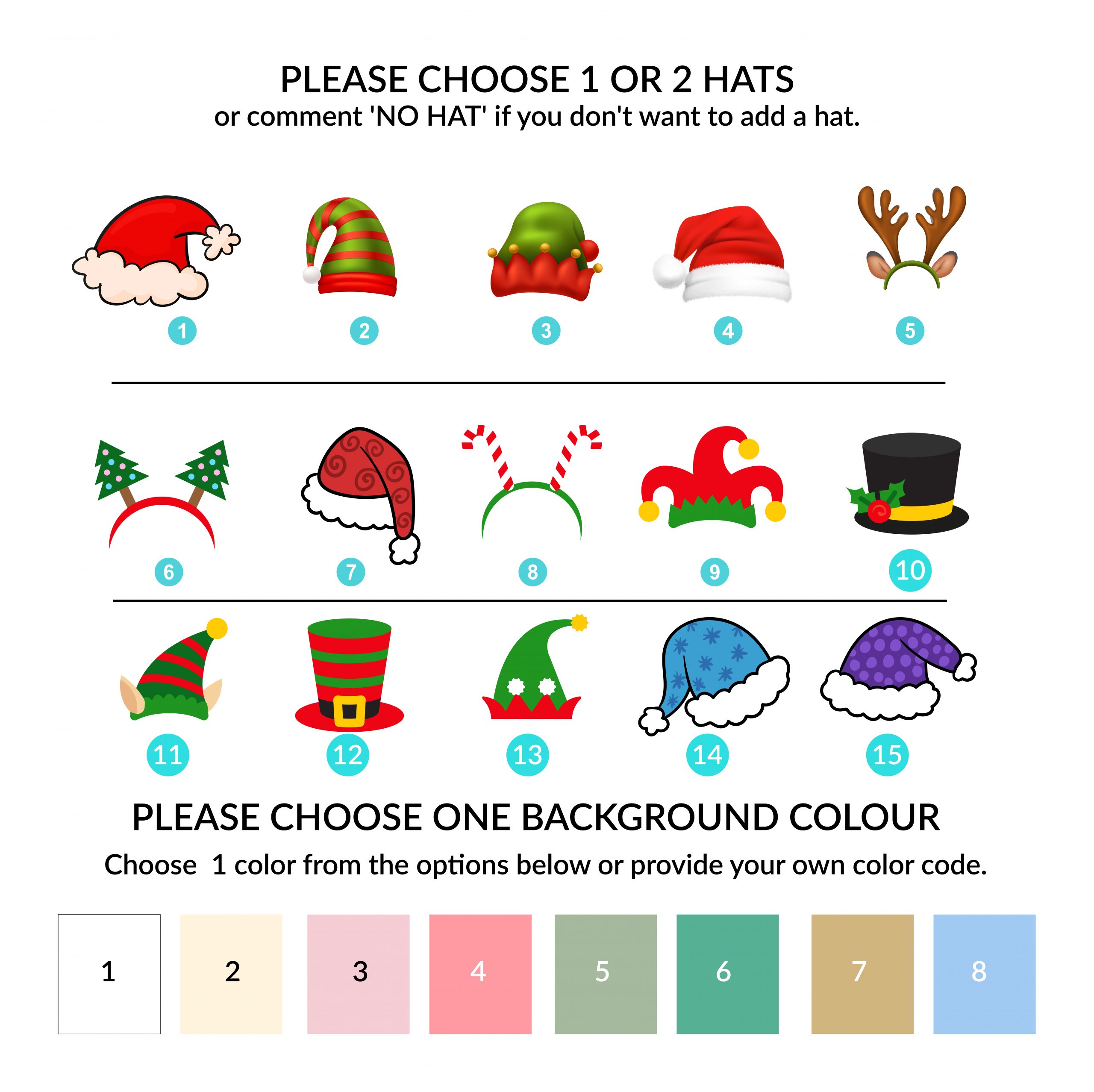 Christmas hat custom design-02