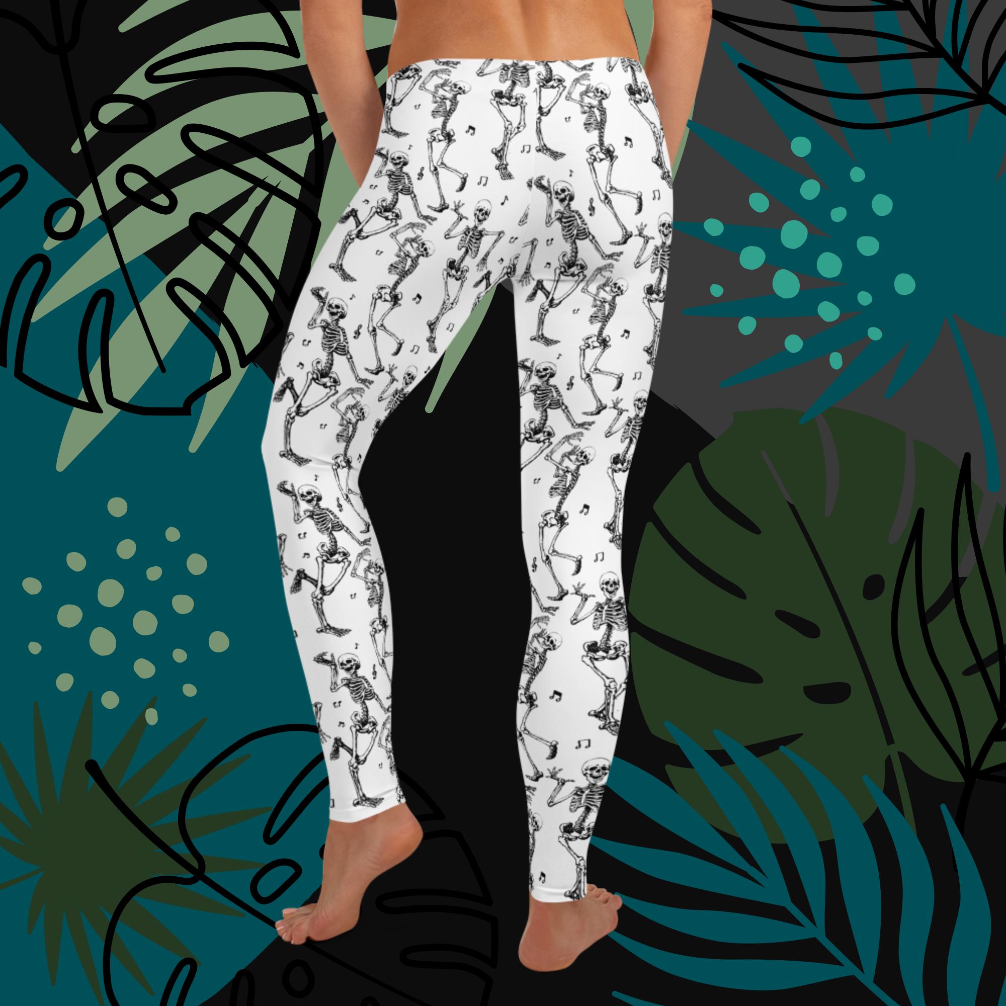 Halloween Skeleton Party Leggings