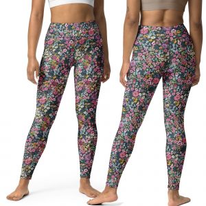 Colorful Floral Yoga Leggings